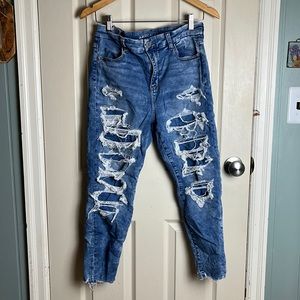 NWOT American Eagle Super Stretchy Distressed Jeggings Size 10 X-Short